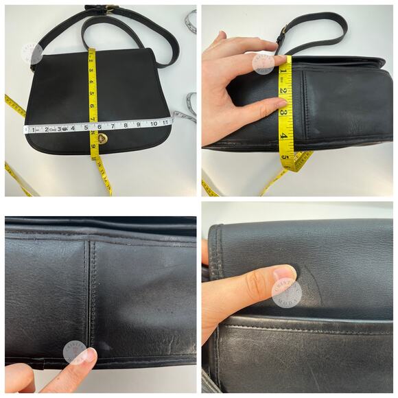 Vintage Coach Ranch Bag 9852 Black 1990's USA - Picture 9 of 10